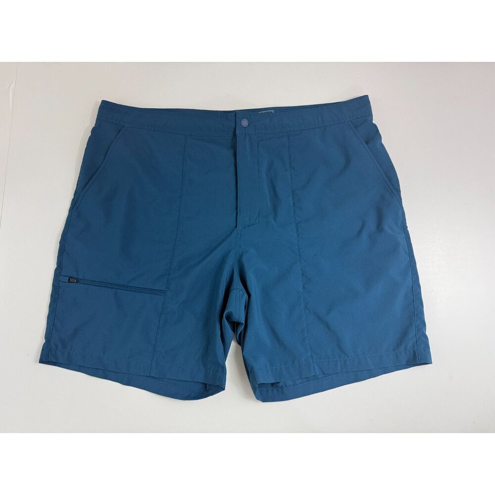 Mountain Hardwear Trail Sender Shorts Mens 36 Blue 7" Ripstop OM3379 Hiking